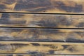 Horizontal burnt and brushed aged planks