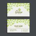 Horizontal business card or visiting card set. Royalty Free Stock Photo