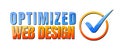 Optimized Web Design Banner for websites or promotions Royalty Free Stock Photo