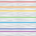 Horizontal curved gray and rectangular rainbow lines