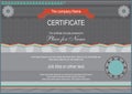 Horizontal dark certificate