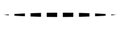 Horizontal dashed, segmented lines design shape element