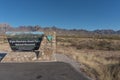 Horizontal of Desert Peaks Monument sign. Royalty Free Stock Photo