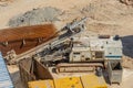 Horizontal directional drilling technology closeup. Drilling machine work process. Trenchless laying of communications, pipes and Royalty Free Stock Photo