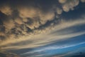 Horizontal dramatic cloudscape Royalty Free Stock Photo