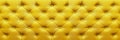 horizontal elegant yellow leather texture with buttons for background and design