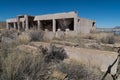 Horizontal,Elephant Butte Lake townsite ruins, New Mexico