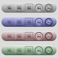 Horizontal flip image icons on horizontal menu bars
