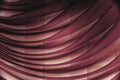 Horizontal folds on organza curtains for background Royalty Free Stock Photo