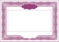 Horizontal Form for Creation of Securities, blank lilac