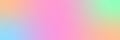 a horizontal gradient banner background with light blue, neon green, and peach pastel colors