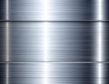 Horizontal Gray Metal Plates Texture Background with Brushed Steel Surface Royalty Free Stock Photo