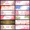 Horizontal greeting decorative banners