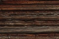 Horizontal grungy hard wood planks perfect for textured backdrop background that may be painted or stained at one time Royalty Free Stock Photo