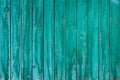 Horizontal grungy wood texture for design. Textured surface aqua mente color. Wood plank background