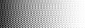 horizontal halftone of black circle design for pattern and background