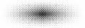 horizontal halftone of black circle design for pattern and background