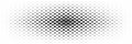 horizontal halftone of black cross or plus design for pattern and background