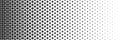 horizontal halftone of black outline cross or plus design for pattern and background