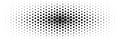 horizontal halftone of black square design for pattern and background