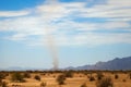 Dust Devil and Heat Waves in Arizona Desert