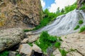 Horizontal landscape photograph of Armenia, Jermuk waterfall