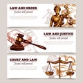 Horizontal Law Banners