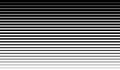 Horizontal line pattern. From thin line to thick. Parallel stripe. Black streak on white background. Straight gradation stripes. A