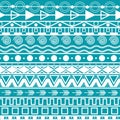 Horizontal lines seamless aztec pattern. Bohemian hippie elements-zigzag, triangles, circles and lines, tribal decoration for