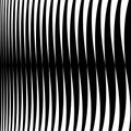 Horizontal lines, stripes - Waving, wavy lines from thick to thi