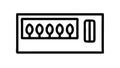 Horizontal Loading Bar Frame Interface Element, vector design Generative AI Royalty Free Stock Photo
