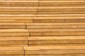 Horizontal long wooden planks with joints background. Royalty Free Stock Photo