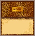 Horizontal luxury invitation Royalty Free Stock Photo