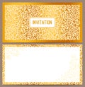 Horizontal luxury invitation Royalty Free Stock Photo