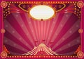 Horizontal magic circus background