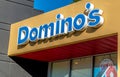 Domino\'s Outside Facade Brand and Logo Signage Royalty Free Stock Photo