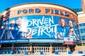 Ford Field Football Stadium in Detroit, Michigan