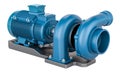 Horizontal Mixed-Flow Pump, 3D rendering