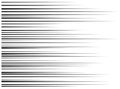 Horizontal motion speed lines for comic book Royalty Free Stock Photo
