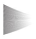 Horizontal motion speed lines for comic book Royalty Free Stock Photo