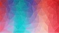 Horizontal Multicolor triangle background - Vector Eps Royalty Free Stock Photo