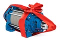 Horizontal multistage centrifugal pump with bow and ribbon, gift