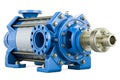 Horizontal multistage centrifugal pump, 3D rendering Royalty Free Stock Photo