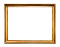 Horizontal narrow retro wooden picture frame Royalty Free Stock Photo
