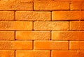 Horizontal orange brick wall texture background hd