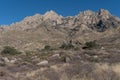 Horizontal of the Organ Mountains in southwest New Mexico.