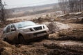 Offroad car in dirt