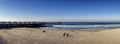 The north side of the Pacific Beach pier in San Diego. Royalty Free Stock Photo