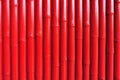 Horizontal pattern of red bamboo Royalty Free Stock Photo