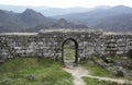 Gate ruins of Castle Castro Laboreiro in north of Portugal